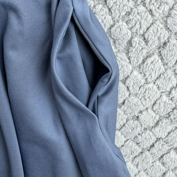 Jasambac One-Shoulder Cocktail Dress‎ Blue Size XL Knee length Bow - Picture 7 of 11